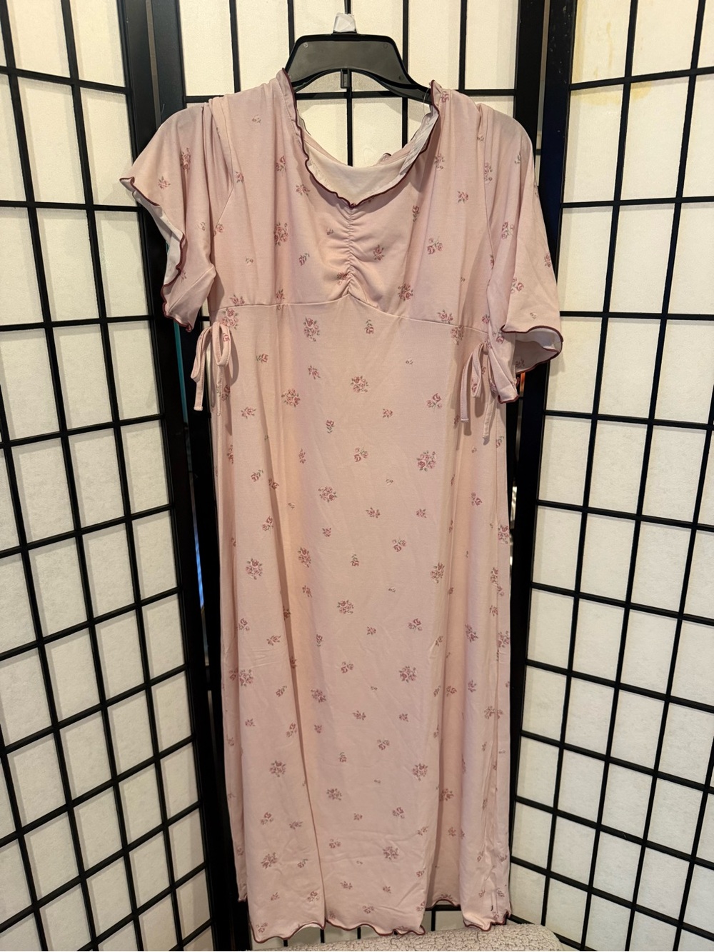 Peach John Pink Floral Nightgown Lounge Dress NWT One Size Japanese Brand